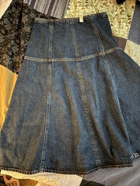 Madewell Dark Indigo Denim Skirt